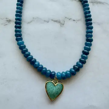 Caia Necklace New Colors Added! : Ocean Jade with Amazonite